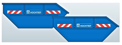 Loewe 2360 - N - Absetzmulden Hochtief mit Erdaushub (2 Stück)